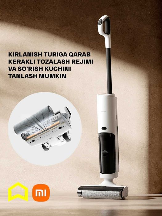 Simsiz vertikal pol uchun changyutgich Xiaomi truclean W20 wet dry