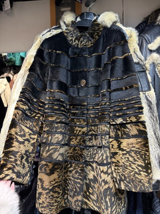 Палто от естествен косъм и алпака