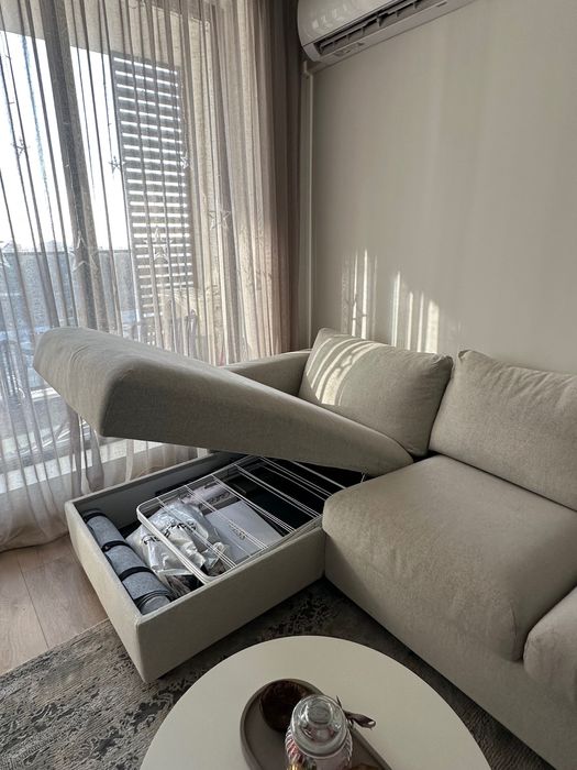 Ъглов диван с ракла