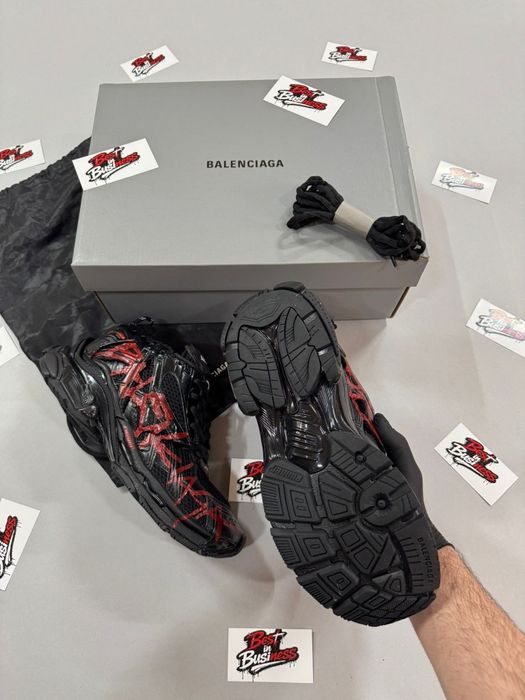 Adidasi Balenciaga Runner Graffiti Negri Noi Calitate Superioara