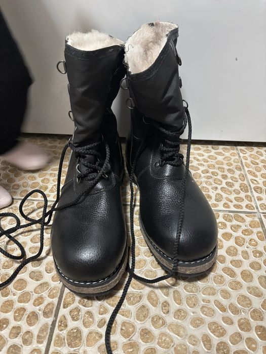 Берцы Зимние Кожанные новые