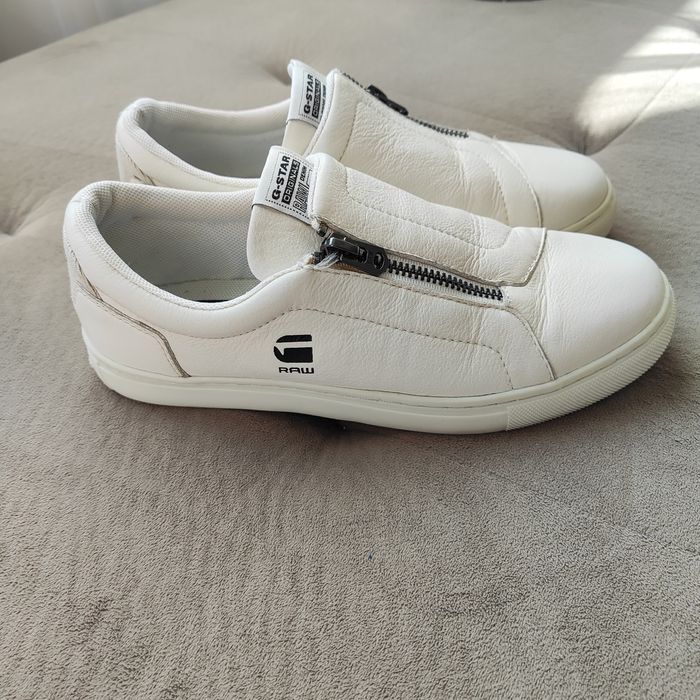 Бели кожени кецове G-Star