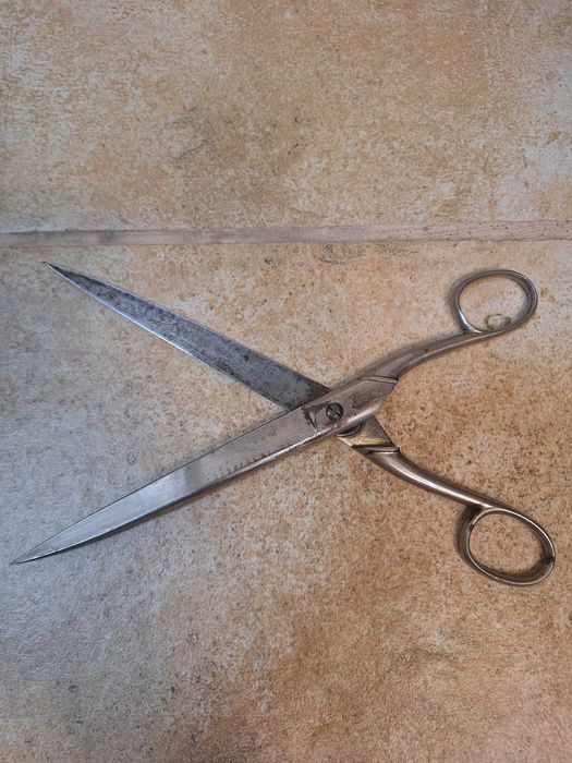 Стара голяма ножица, маркирана, колекция