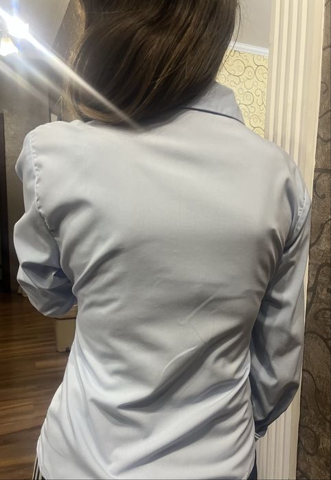 Рубашка голубая, размер 42-44