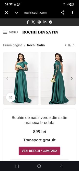 Rochie nasa satin