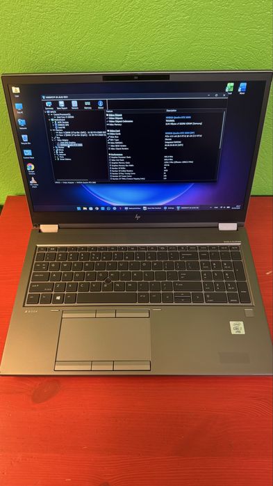HP ZBook G7, I7 10850H, 32GB RAM, 1 TB  NVME, NVIDIA RTX3000