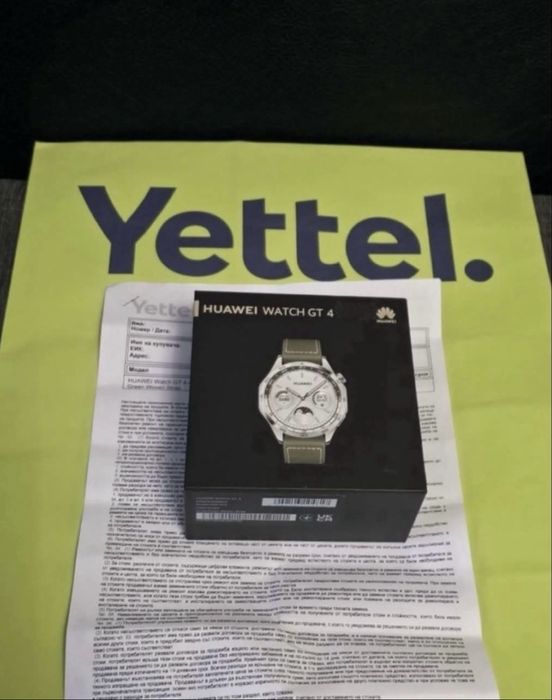 46mm Huawei watch GT4 | GT 4 BT Yettel Гаранция 2025 Green