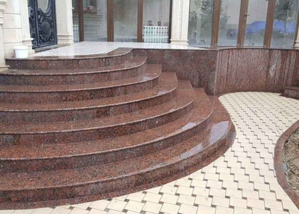 Установка гранит камень корка травертин тош   granit алюкобонд вес УЗБ