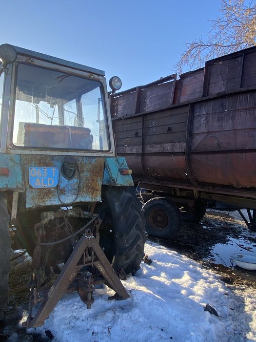 Продам трактор с телегой