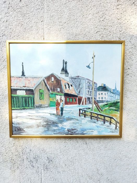 Скандинавска авторска картина масло върху платно