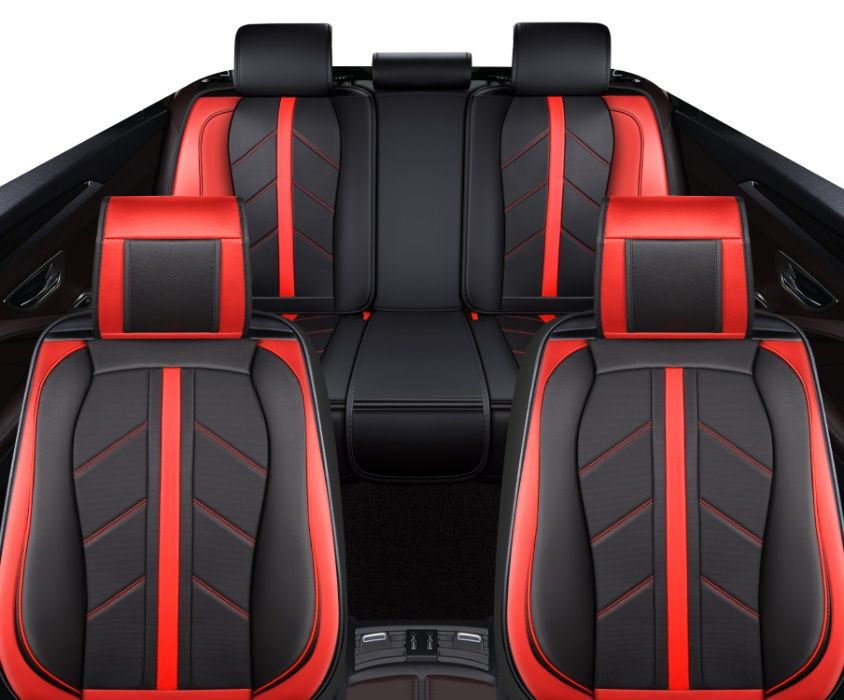 Комплект Универсална Авто Тапицерия Калъфи за седалки Еко Кожа