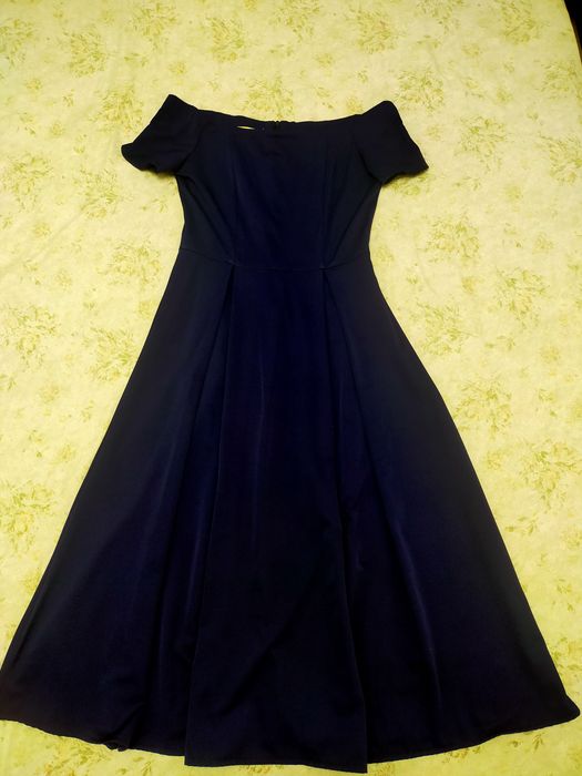 Платье базовое синее