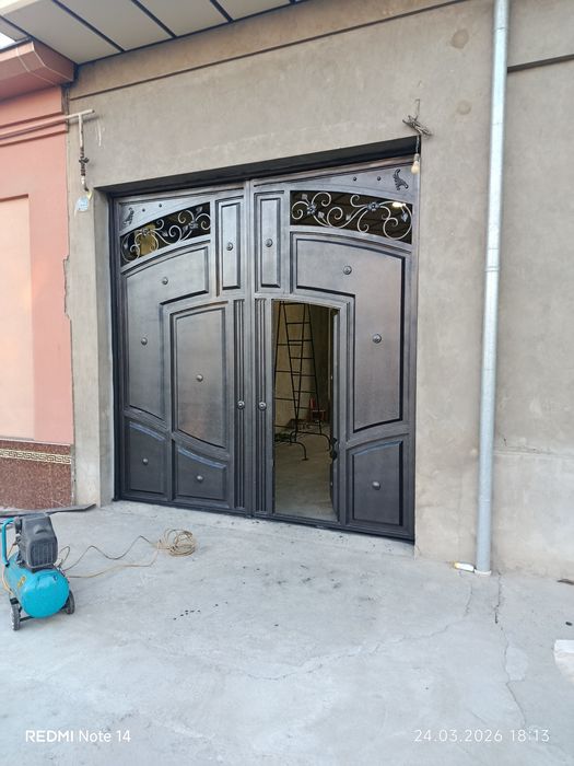 Darvoza, reshotka perilla,naves. metall constructionn/ Polka-Zamonaviy