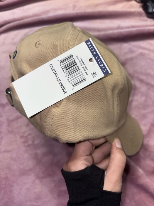 Șapcă crem bej maro Polo Ralph Lauren etichetă  Nouă nepurtată new