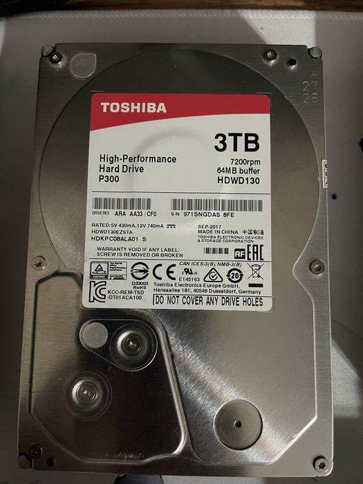Жесткий жиск 3tb
