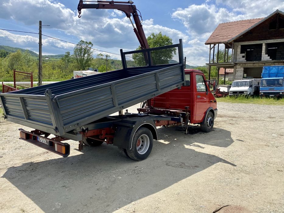 Iveco 59c12 2.8 turbo 120CP basculabil cutie macara 1.5T Italia