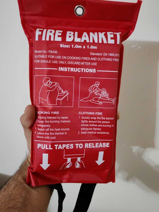 Pătură ignifuga, antifoc Putogesafe 100x100 cm – certificată EN1869