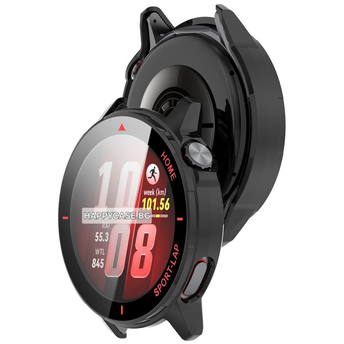 Huawei Watch GT Runner 2 / 360° Твърд пластмасов кейс с графика и вграден протектор за екран