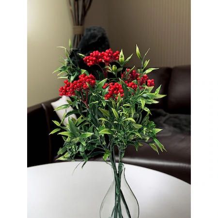 Buchet Artificial de Kokina cu 5 Ramuri și Frunziș