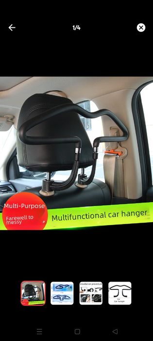 Универсальные вешалки для спинок сидений автомобиля.