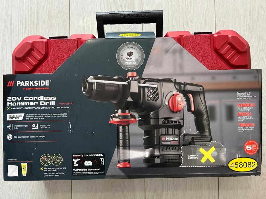 Parkside Performance Bormasina / Ciocan rotopercutor PKHAP 2058 A1, Nou/Sigilat