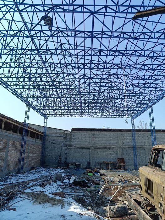 Континер матирялидан том навес хизмати