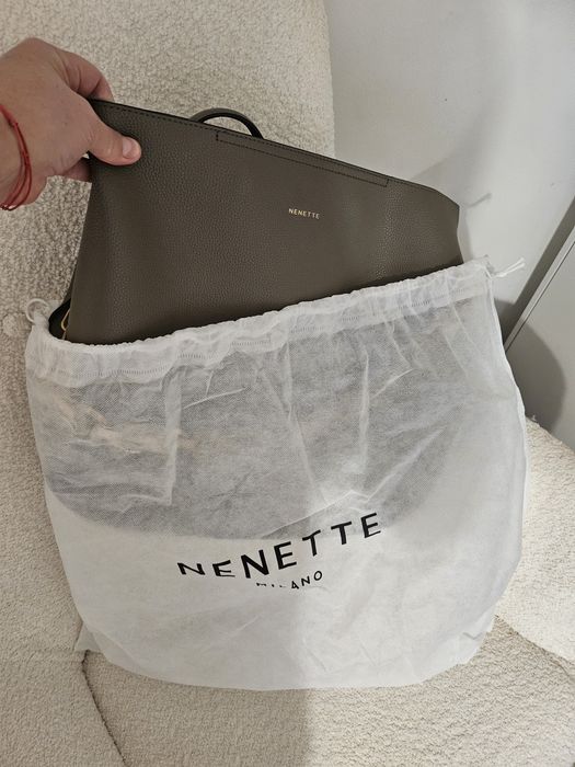 Set Genți Nenette Milano – Noi (Desigilate) – Model cu Lanț Decorativ