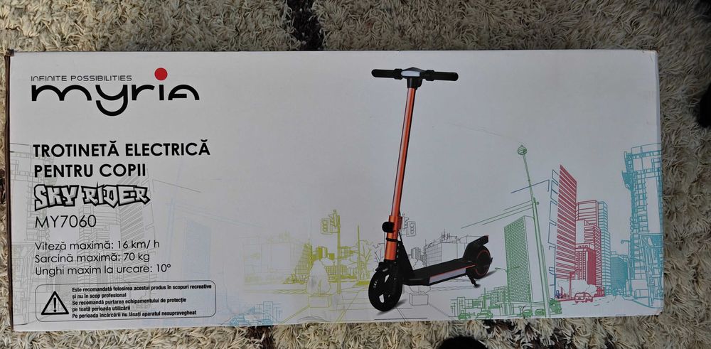 Vând Trotineta electrica pentru copii MYRIA MY7060, 6.5 inch, pliabila