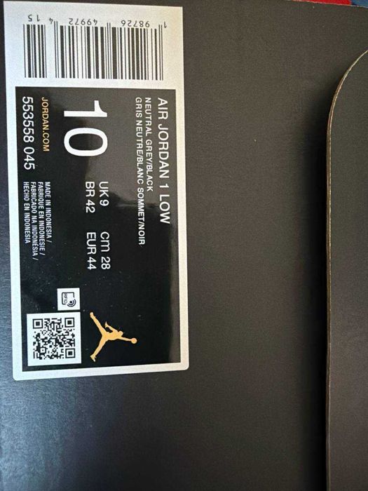 Кроссовки мужские Air Jordan Retro 1 Low! Новые в коробке! Оригинал!