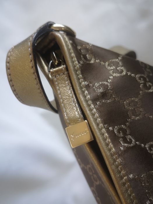 Gucci, чанта естествена кожа и текстил