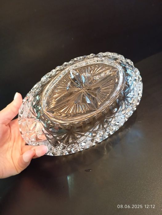 Салатница большая хрусталь