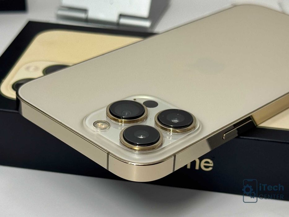 iPhone 13 Pro MAX 128GB Gold, 100% батерия, НЕРАЗЛИЧИМ ОТ НОВ, 1г. ГАРАНЦИЯ!