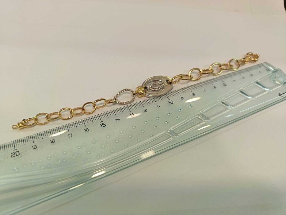 (AG41) Bratara aur 14K Certificat de garantie Ridicare din agentie