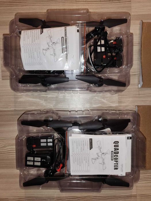 Drona Quadcopter Wipkviey T6 DETECTIVE cu camera 1080P + 3 acumulatori