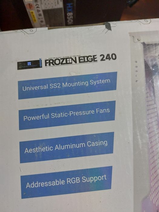 Okazie!Cooler SIGILAT pe lichid,aio 240mm Thermalright Frozen Edge 240  alb,multisocket,nu Progaming,1st Player,1700,1851,am5,am4,1151v2,1150,1151,etc