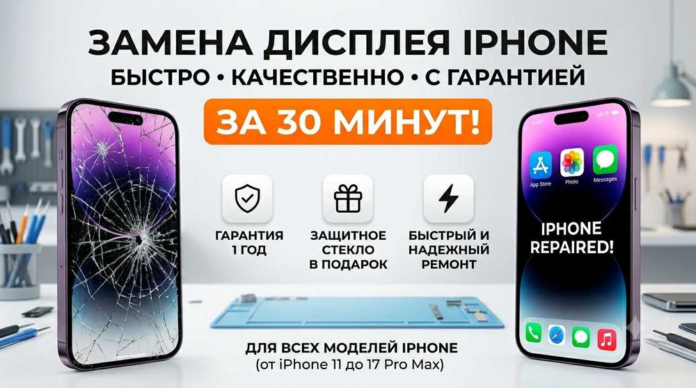 Замена дисплея iphone