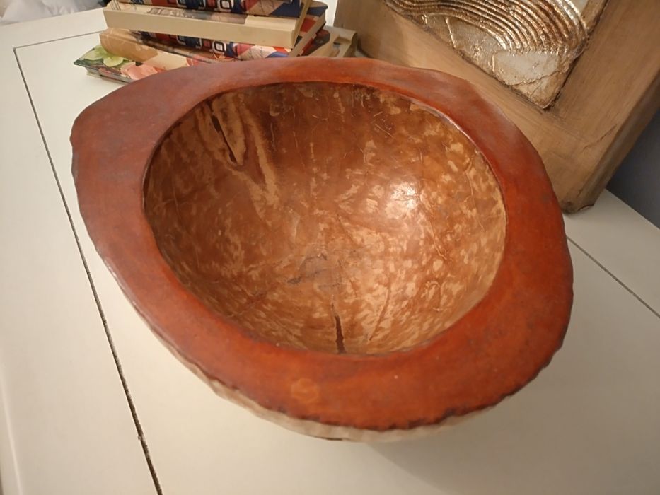 Дървена купа за плодове от Индонезия