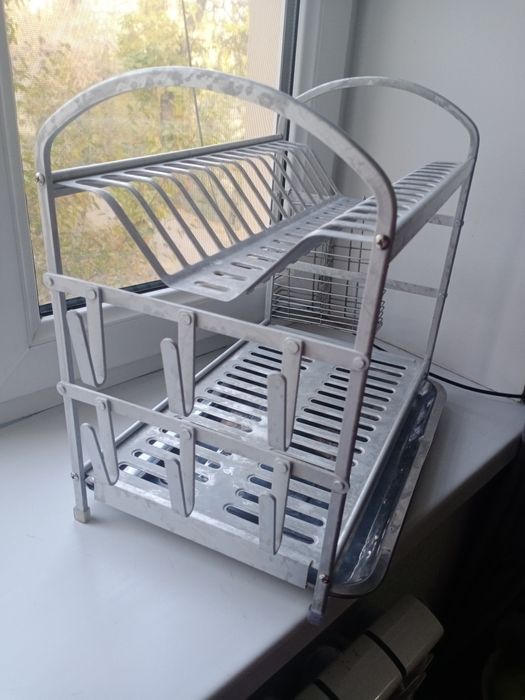 Сушилка для посуды алюминиевая