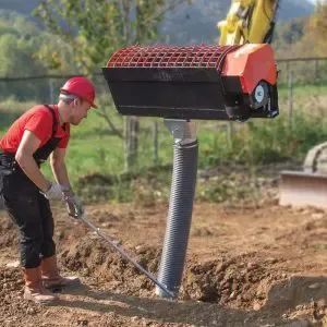 cupă malaxor cu descărcare controlată