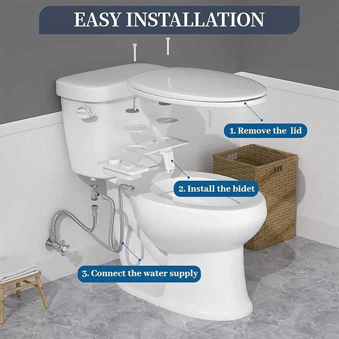 Ултратънко биде със самопочистващи се двойни дюзи