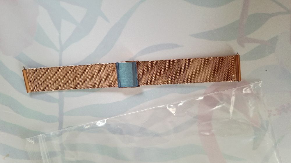 Каишка 18 мм - розово злато