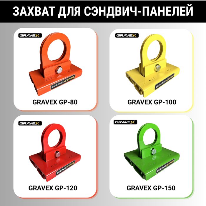 GRAVEX GP захват для сэндвич-панелей 80, 100, 120, 150 мм Астана