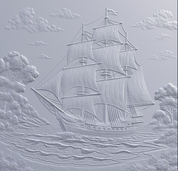 Круиз "Карабл" на стене Барельеф