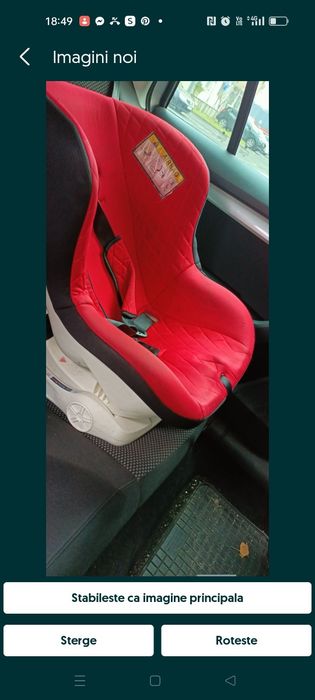Scaun auto cu poziție de somn