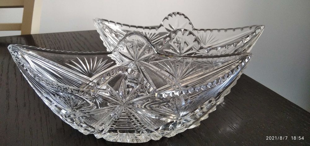 Салатница из хрусталя. СССР