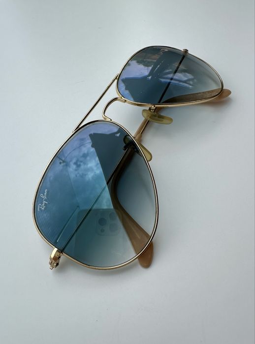 Ray Ban RB3025 Aviator;Made in Italy;сини огледални лещи;размер 58мм