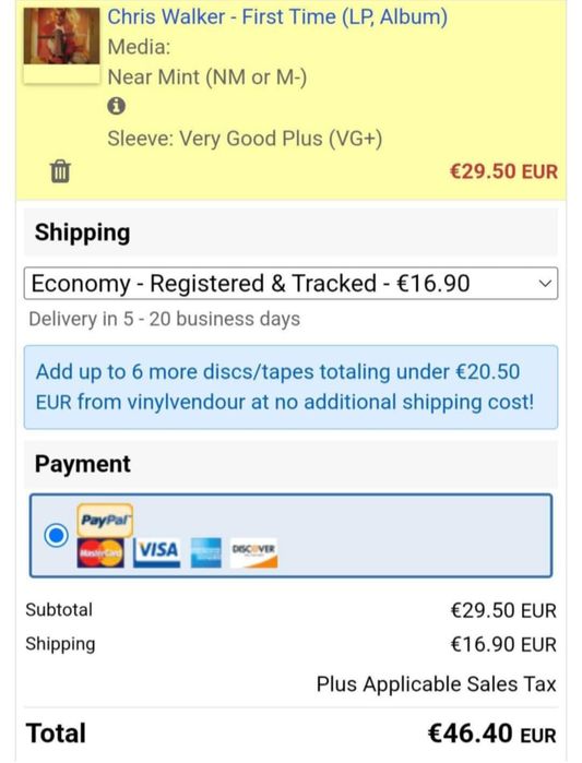 Предлагам ви една перфектна рядка и скъпа плоча.