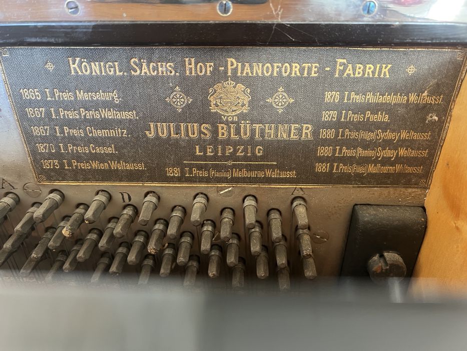 Pian Blüthner original, anul 1883 – piesă de colecție, funcțional