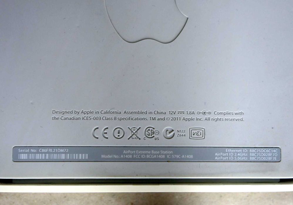 Рутер Apple AirPort Extreme A1408 / 5-та Генерация