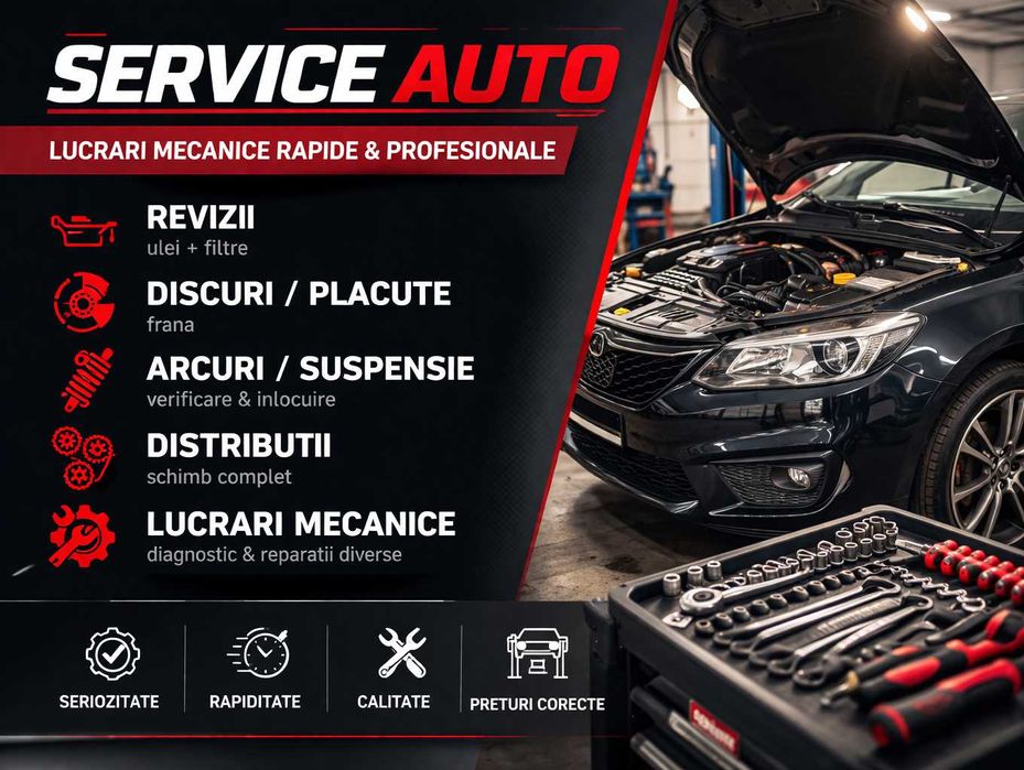 Revizii / discuri / placute / arcuri / distributii / lucrari mecanice